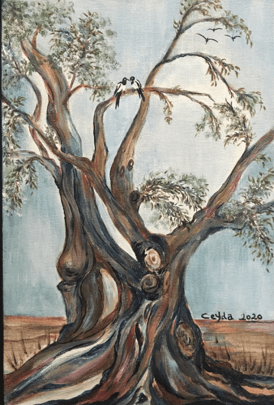 Zeytin Ağacı 20X30 cm Tüab - Ceyda Çoksezen