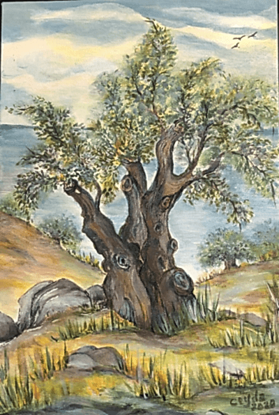 Zeytin Ağacı 20x30 cm Tüab - Ceyda Çoksezen