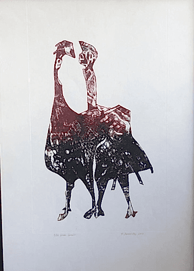  Gravür Baskı / Sevgililer 45x35 cm - Yusuf Demirtaş