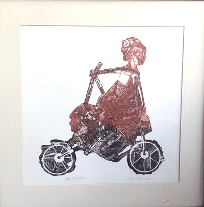  Gravür Baskı /Hamile Kadın 50x50 cm - Yusuf Demirtaş